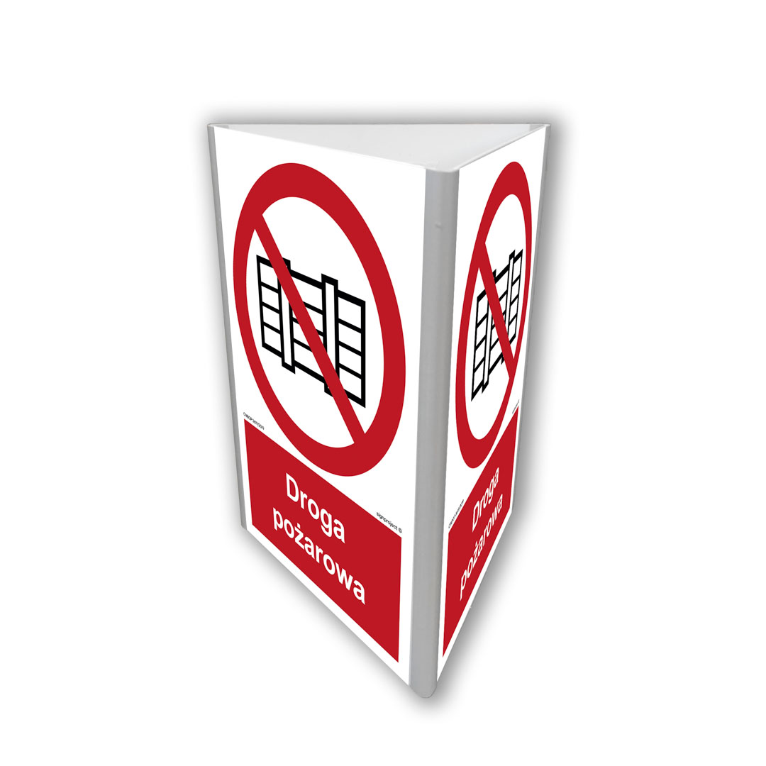 BB801 NIE ZASTAWIAĆ - DROGA POŻAROWA (3D DOŚCIENNY), PN - PŁYTA PCV 1MM; (100X150MM)