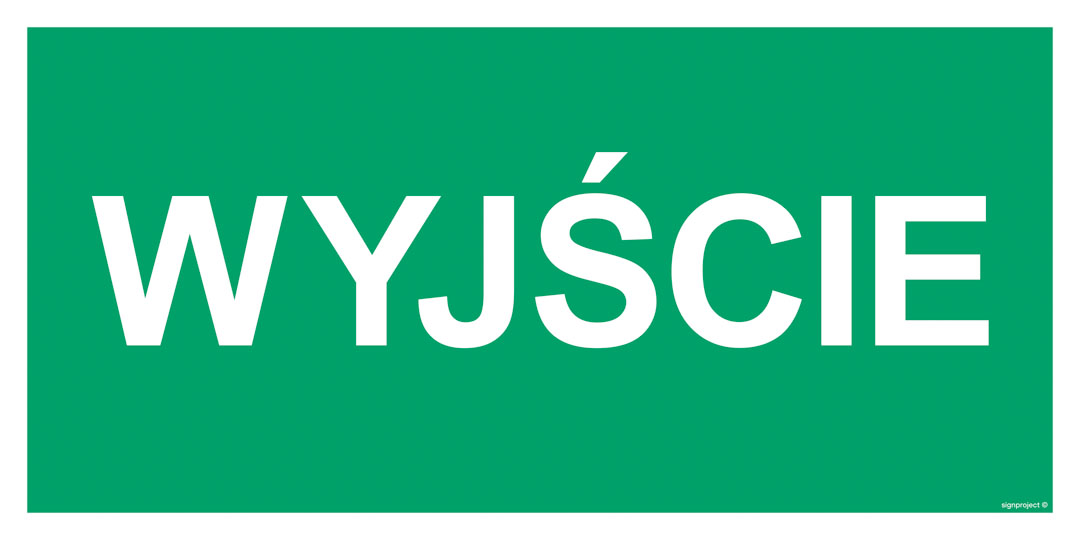 AC087 WYJŚCIE, KS - FOLIA PODŁOGOWA FOTOLUMINESCENCYJNA; (200X100MM)