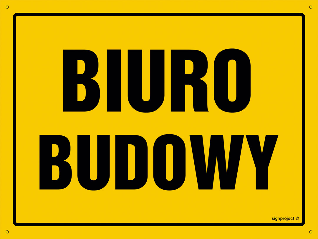 OA147 BIURO BUDOWY, BN - PŁYTA ŻÓŁTA 0,6MM; (300X215MM)