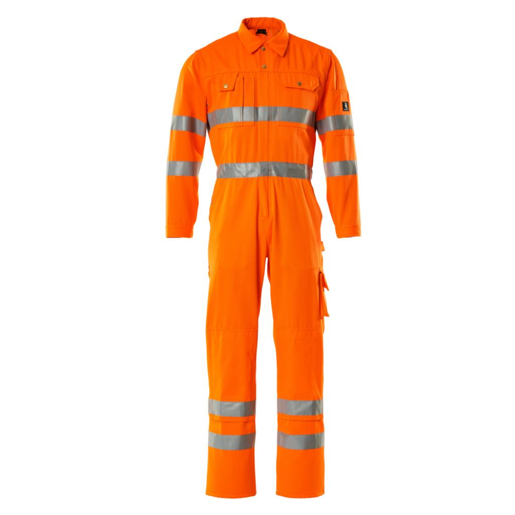 KOMBINEZON Z KIESZENIAMI NA KOLANACH MASCOT SAFE CLASSIC UTAH 00419-860; POMARAŃCZ HI-VIS