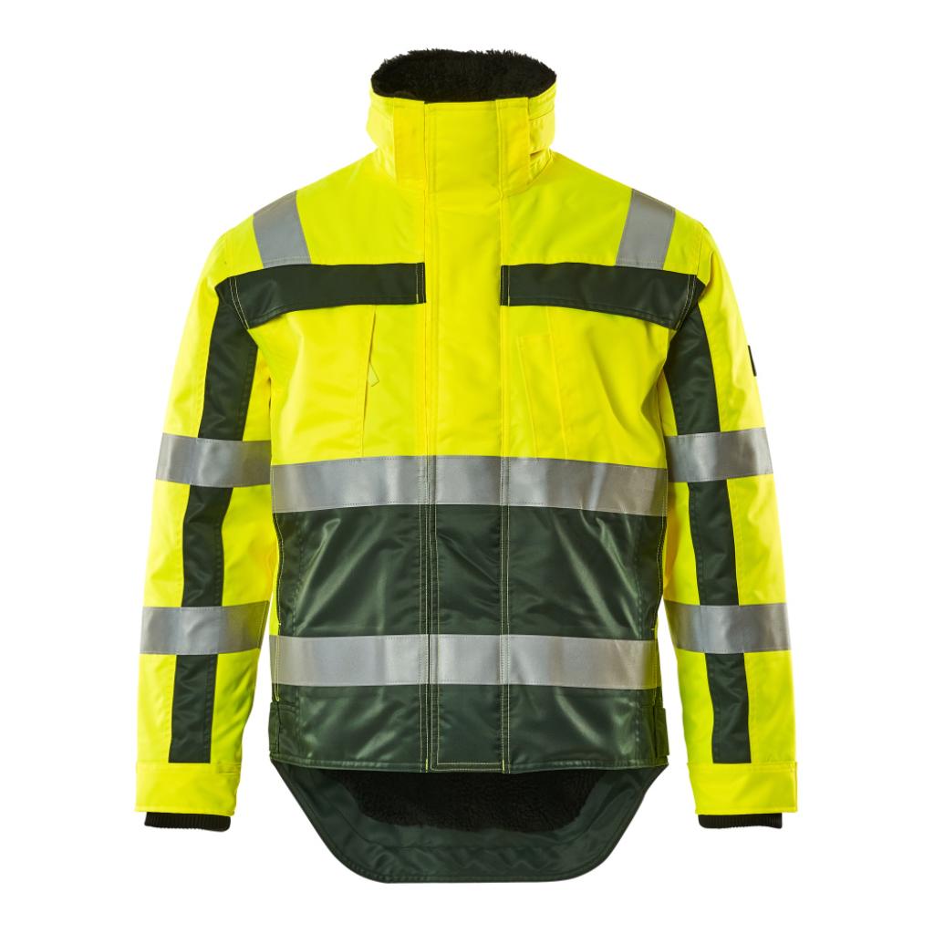 KURTKA ZIMOWA MASCOT SAFE COMPETE TERESINA 07223-880; ŻÓŁTY HI-VIS/ZIELEŃ