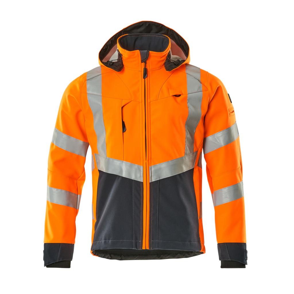 KURTKA SOFTSHELL MASCOT SAFE SUPREME BLACKPOOL 15502-246; POMARAŃCZ HI-VIS/CIEMNY GRANAT