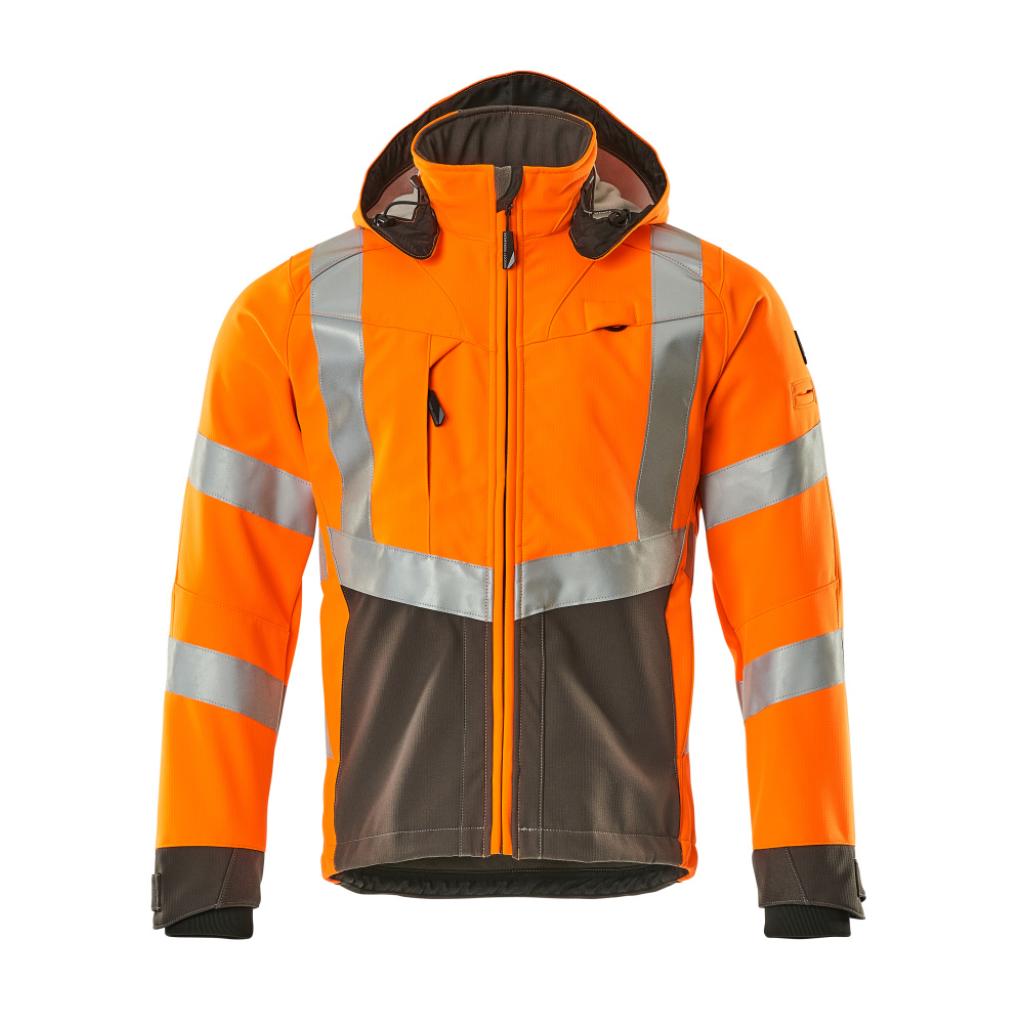 KURTKA SOFTSHELL MASCOT SAFE SUPREME BLACKPOOL 15502-246; POMARAŃCZ HI-VIS/CIEMNY ANTRACYT