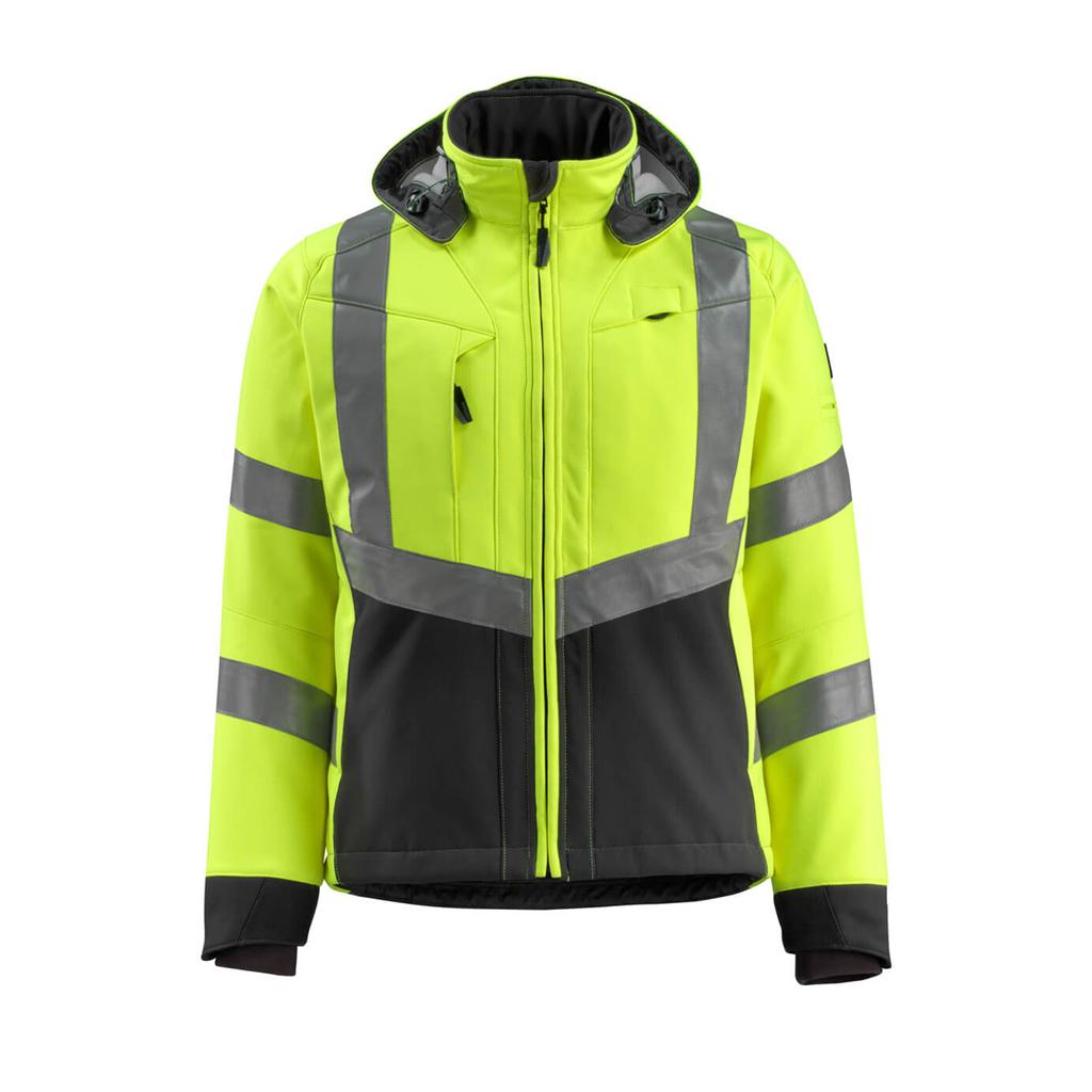 KURTKA SOFTSHELL MASCOT SAFE SUPREME BLACKPOOL 15502-246; ŻÓŁTY HI-VIS/CZERŃ