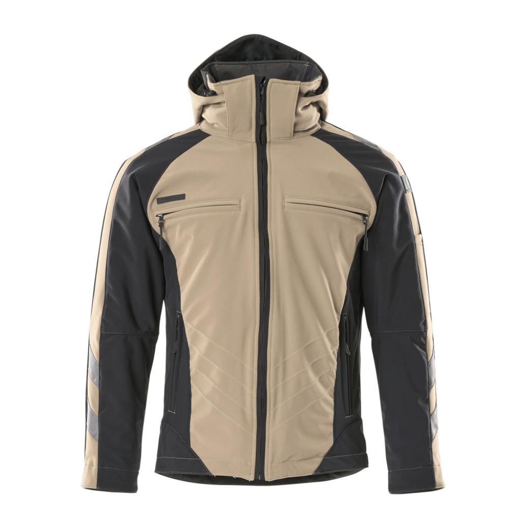 KURTKA ZIMOWA MASCOT UNIQUE DARMSTADT 16002-149; JASNY KHAKI/CZERŃ