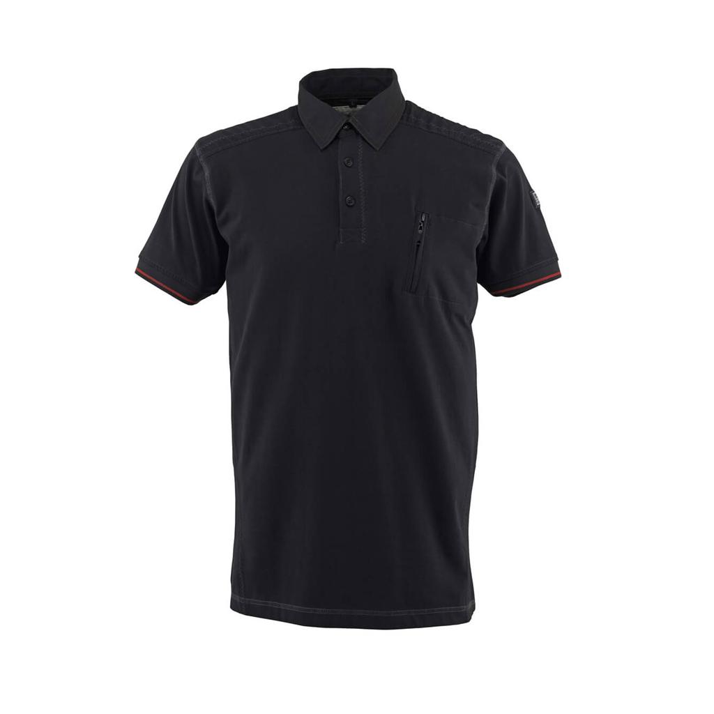 KOSZULKA POLO Z KIESZENIĄ NA PIERSI MASCOT FRONTLINE KRETA 50351-833; CZERŃ