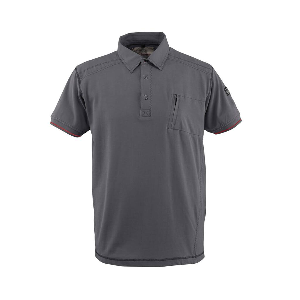 KOSZULKA POLO Z KIESZENIĄ NA PIERSI MASCOT FRONTLINE KRETA 50351-833; JASNY ANTRACYT