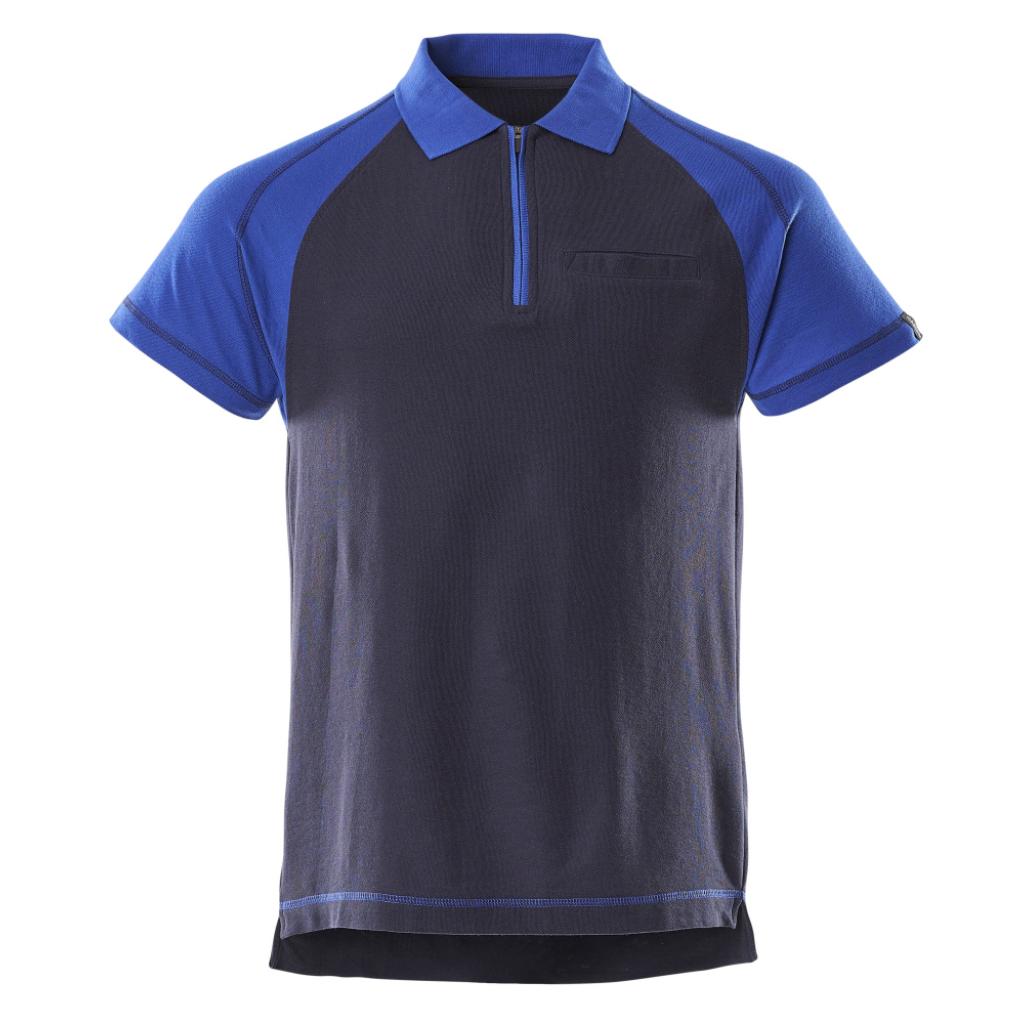 KOSZULKA POLO Z KIESZENIĄ NA PIERSI MASCOT IMAGE BIANCO 50302-260; GRANAT/NIEBIESKI
