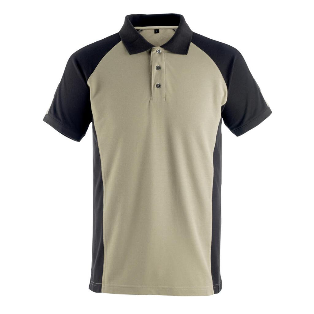 KOSZULKA POLO MASCOT UNIQUE BOTTROP 50569-961; JASNY KHAKI/CZERŃ
