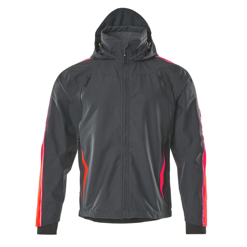 KURTKA MEMBRANOWA MASCOT HARDWEAR GANDIA 15001-222; CIEMNY ANTRACYT/CZERWIEŃ HI-VIS