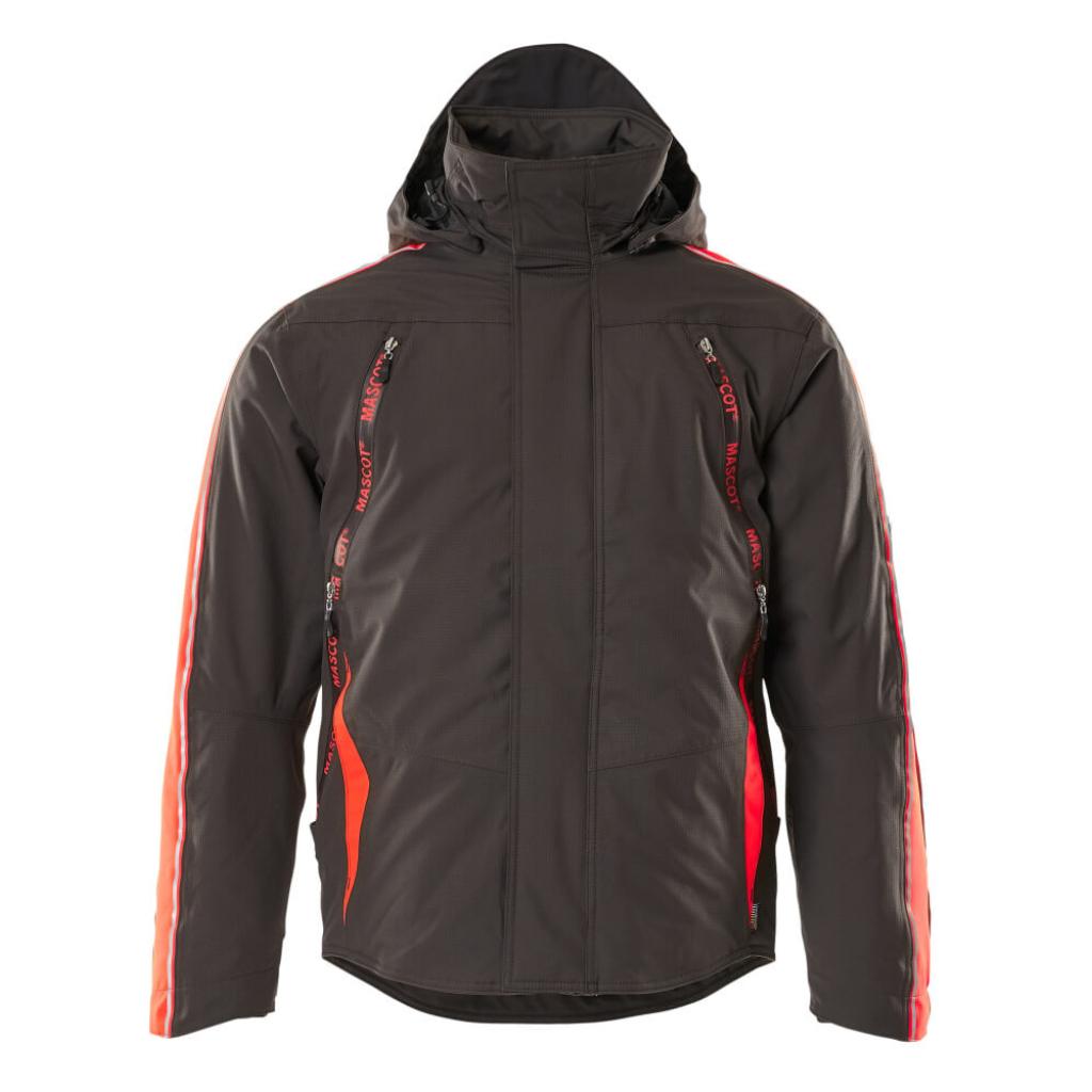 KURTKA ZIMOWA MASCOT HARDWEAR TOLOSA 15035-222; CIEMNY ANTRACYT/CZERWIEŃ HI-VIS