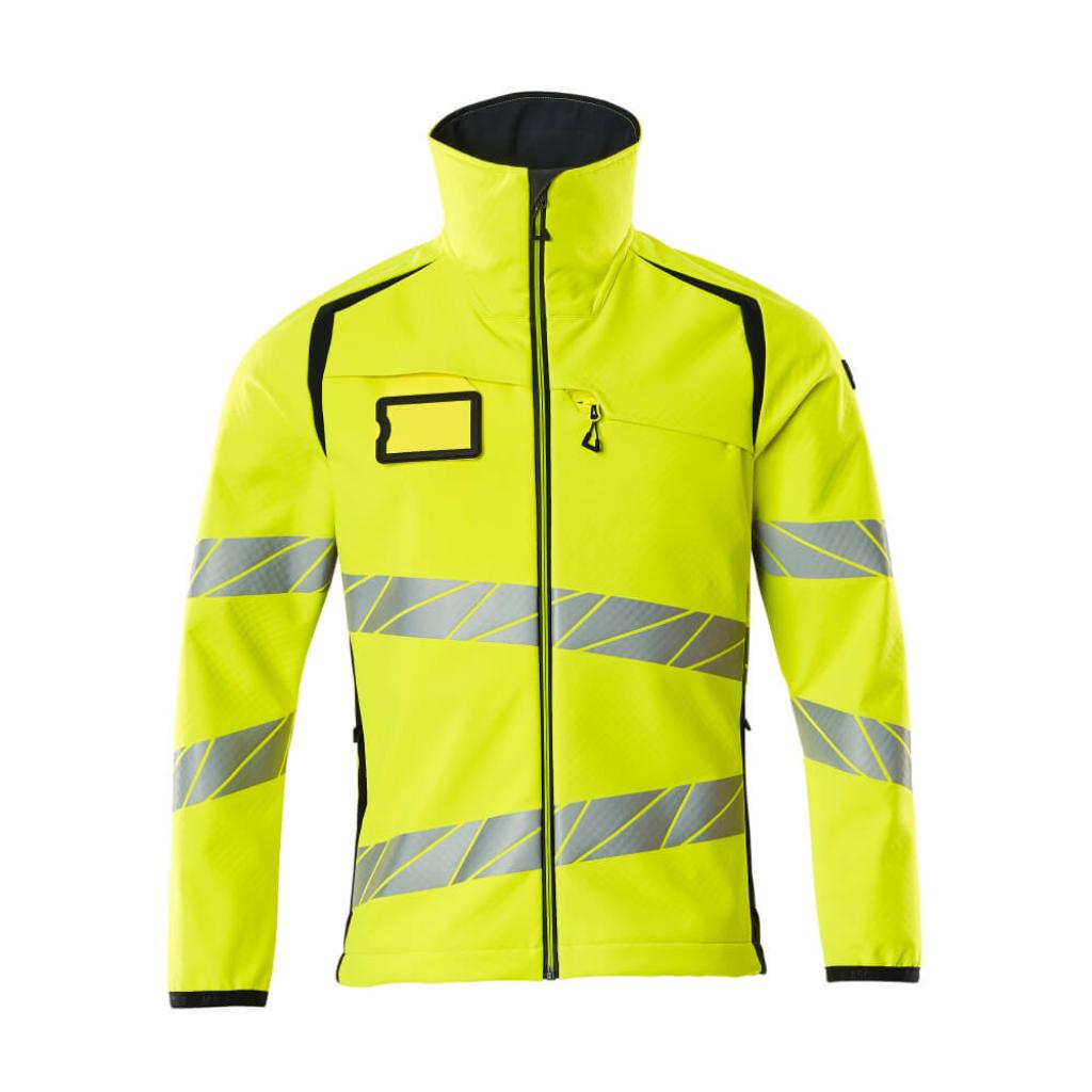 KURTKA SOFTSHELL MASCOT ACCELERATE SAFE 19002-143; ŻÓŁTY HI-VIS/CIEMNY GRANAT
