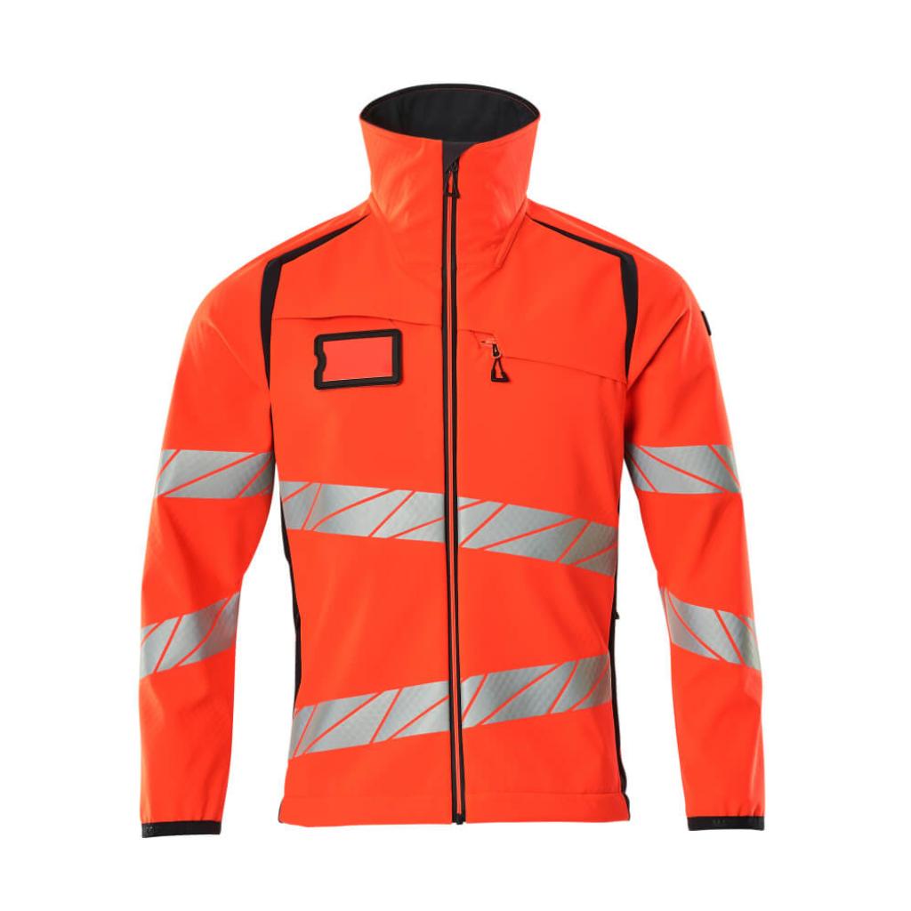 KURTKA SOFTSHELL MASCOT ACCELERATE SAFE 19002-143; CZERWIEŃ HI-VIS/CIEMNY GRANAT