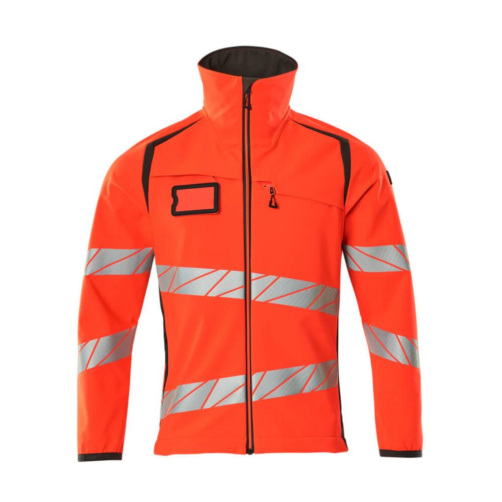 KURTKA SOFTSHELL MASCOT ACCELERATE SAFE 19002-143; CZERWIEŃ HI-VIS/CIEMNY ANTRACYT