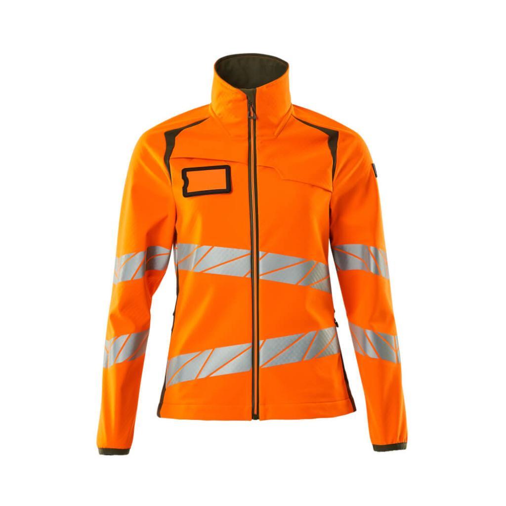 KURTKA SOFTSHELL MASCOT ACCELERATE SAFE 19012-143; POMARAŃCZ HI-VIS/ZIELONY MECH