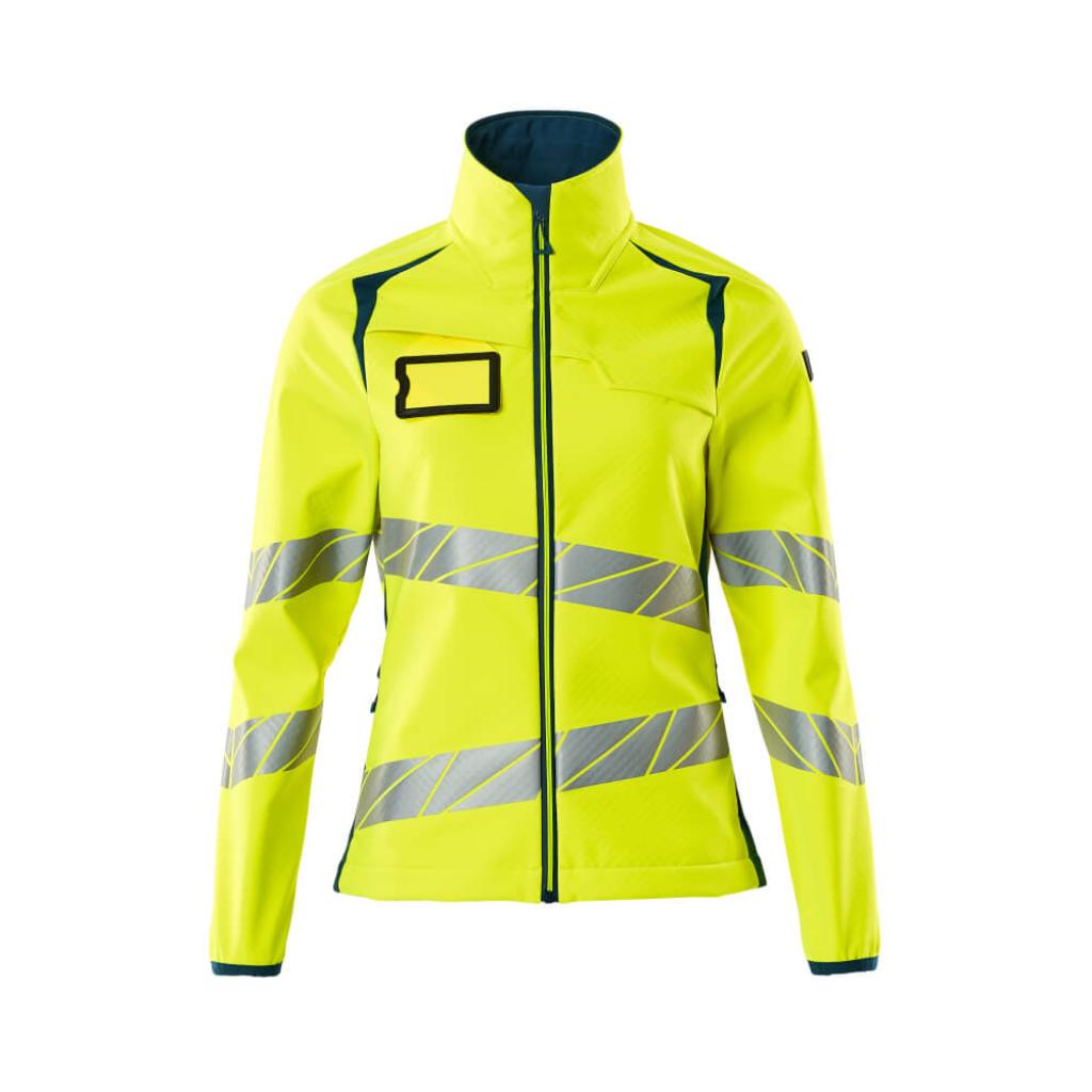 KURTKA SOFTSHELL MASCOT ACCELERATE SAFE 19012-143; ŻÓŁTY HI-VIS/CIEMNA PETROLOWY