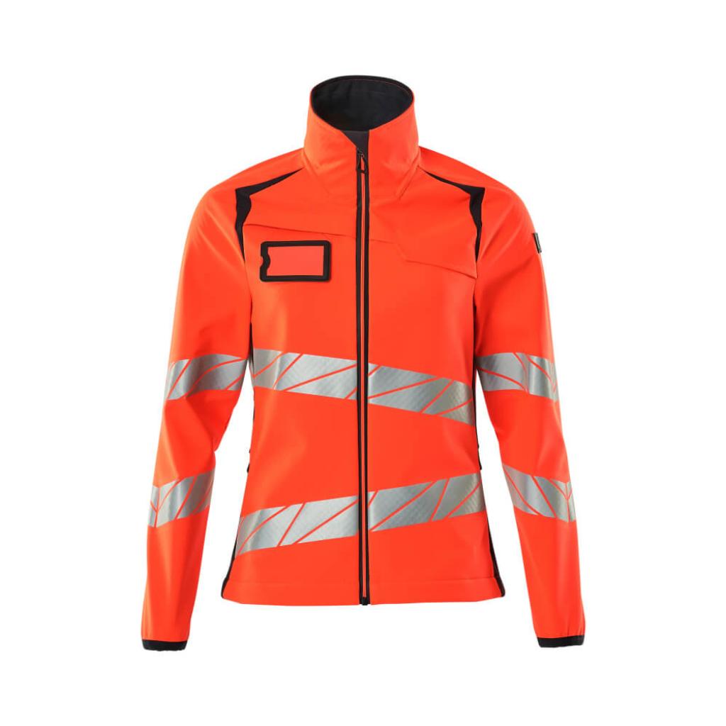 KURTKA SOFTSHELL MASCOT ACCELERATE SAFE 19012-143; CZERWIEŃ HI-VIS/CIEMNY GRANAT