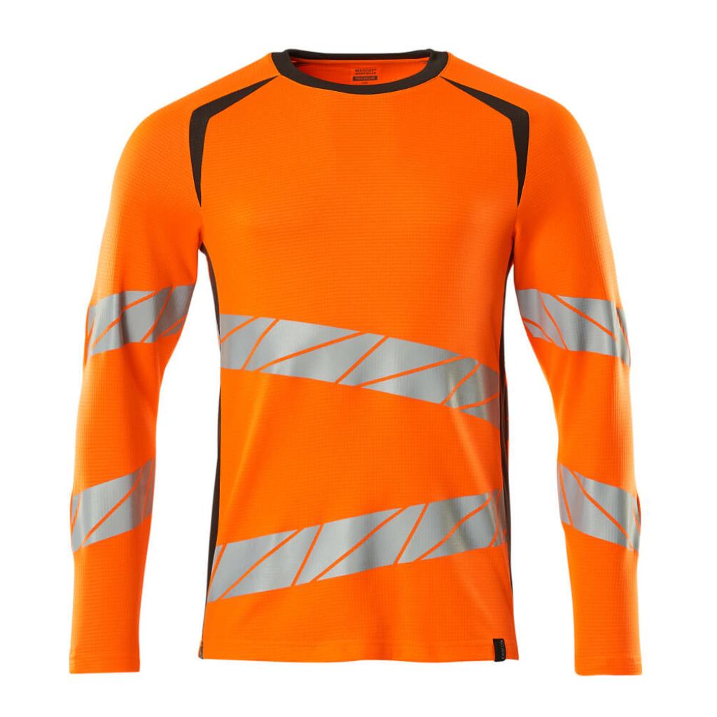 T-SHIRT Z DŁUGIMI RĘKAWAMI MASCOT ACCELERATE SAFE 19081-771; POMARAŃCZ HI-VIS/CIEMNY ANTRACYT
