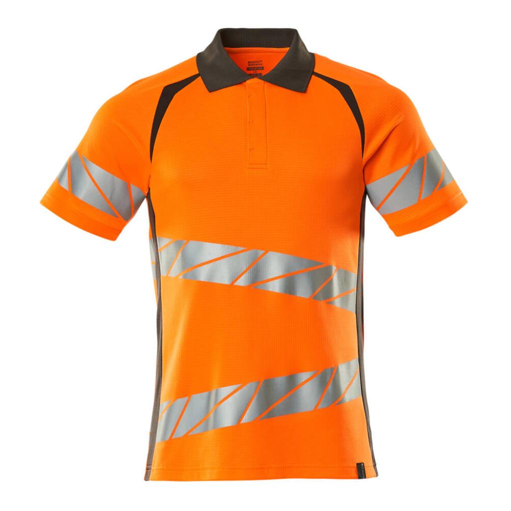 KOSZULKA POLO MASCOT ACCELERATE SAFE 19083-771; POMARAŃCZ HI-VIS/CIEMNY ANTRACYT