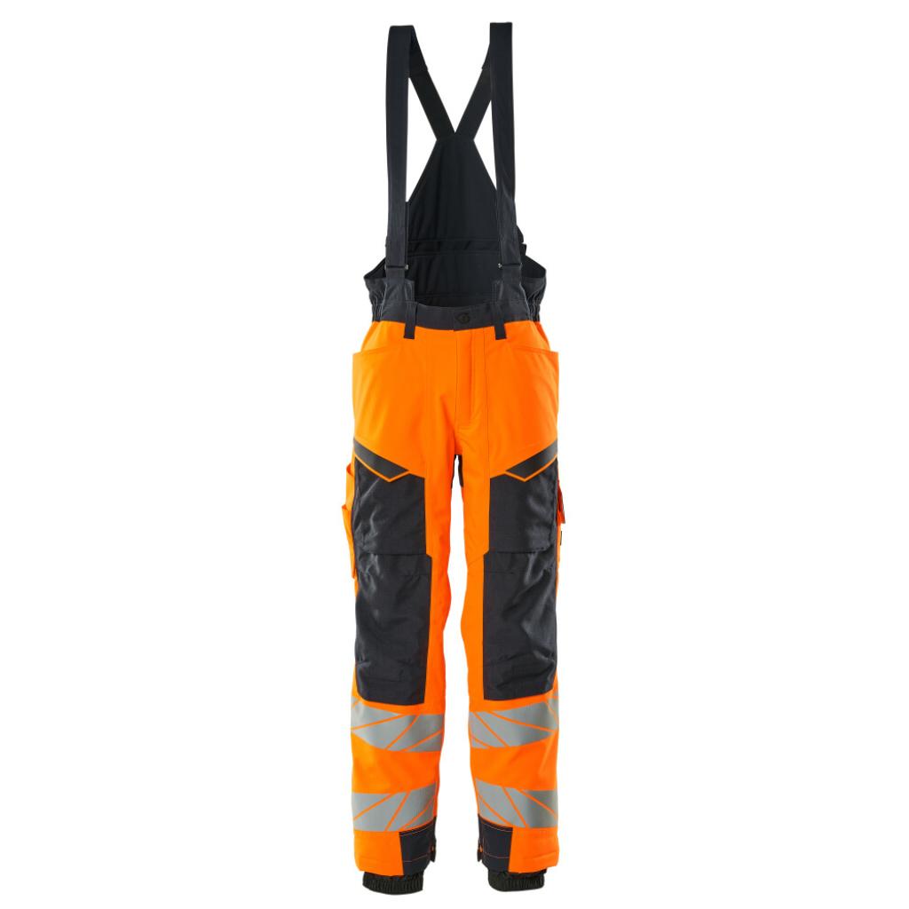 SPODNIE ZIMOWE MASCOT ACCELERATE SAFE 19090-449; POMARAŃCZ HI-VIS/CIEMNY GRANAT