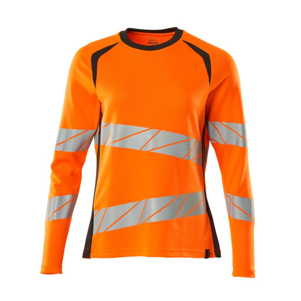 T-SHIRT Z DŁUGIMI RĘKAWAMI MASCOT ACCELERATE SAFE 19091-771; POMARAŃCZ HI-VIS/CIEMNY ANTRACYT