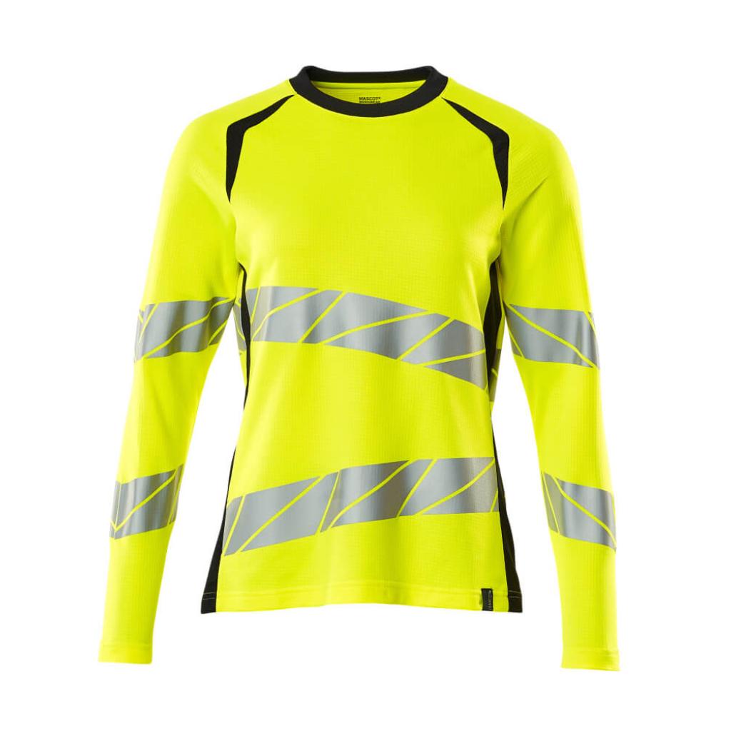 T-SHIRT Z DŁUGIMI RĘKAWAMI MASCOT ACCELERATE SAFE 19091-771; ŻÓŁTY HI-VIS/CIEMNY GRANAT