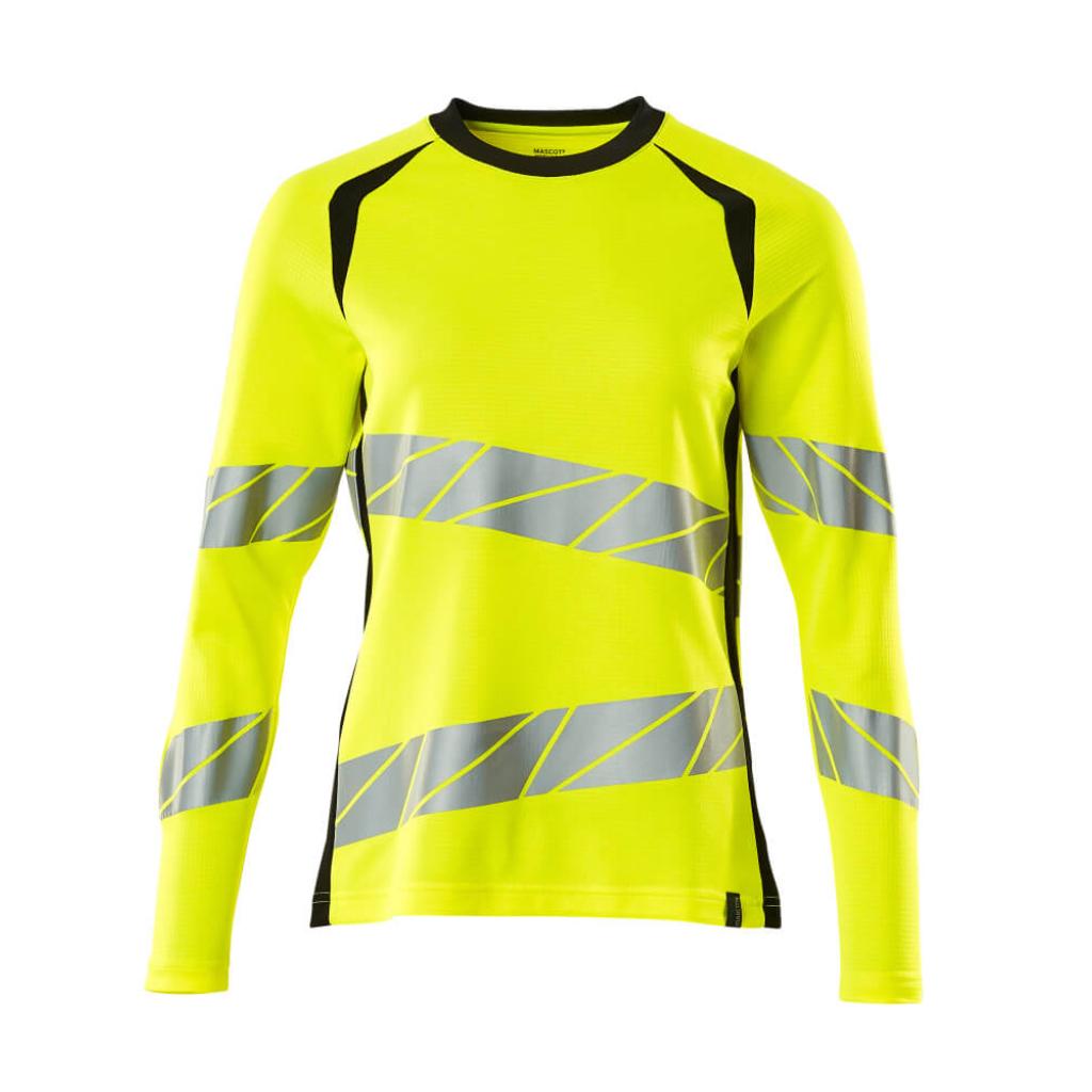 T-SHIRT Z DŁUGIMI RĘKAWAMI MASCOT ACCELERATE SAFE 19091-771; ŻÓŁTY HI-VIS/CZERŃ