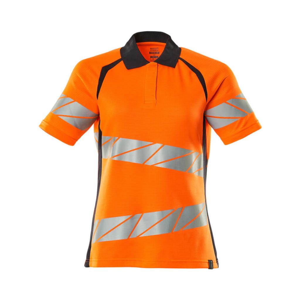 KOSZULKA POLO MASCOT ACCELERATE SAFE 19093-771; POMARAŃCZ HI-VIS/CIEMNY GRANAT