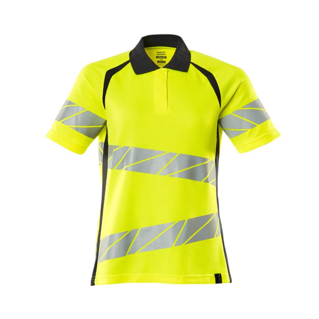 KOSZULKA POLO MASCOT ACCELERATE SAFE 19093-771; ŻÓŁTY HI-VIS/CIEMNY GRANAT