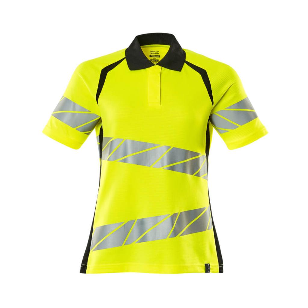 KOSZULKA POLO MASCOT ACCELERATE SAFE 19093-771; ŻÓŁTY HI-VIS/CZERŃ