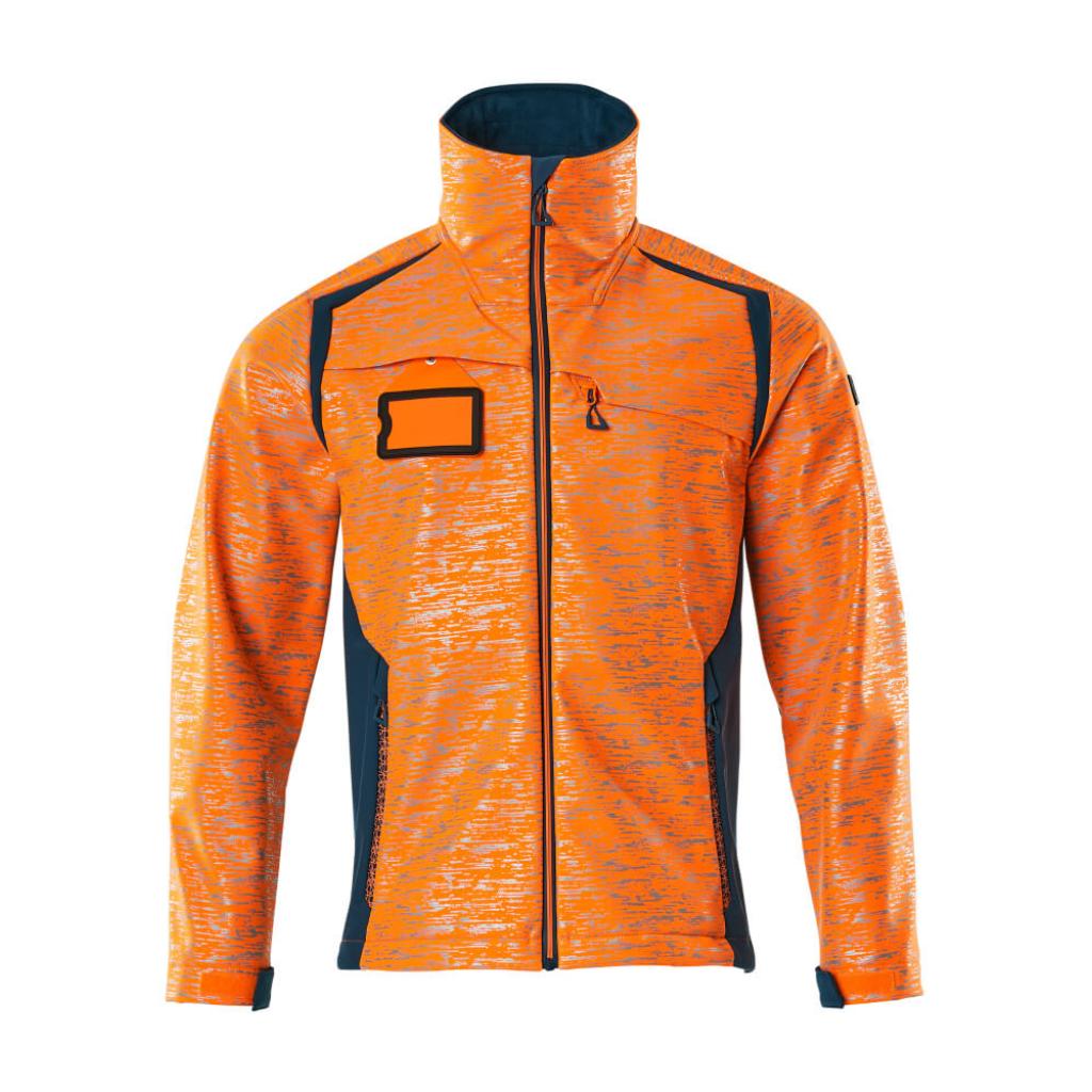 KURTKA SOFTSHELL MASCOT ACCELERATE SAFE 19202-291; POMARAŃCZ HI-VIS/CIEMNA PETROLOWY