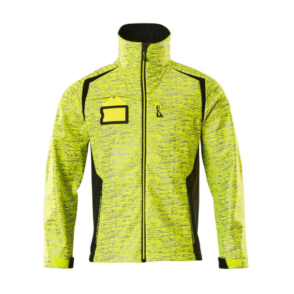 KURTKA SOFTSHELL MASCOT ACCELERATE SAFE 19202-291; ŻÓŁTY HI-VIS/CZERŃ