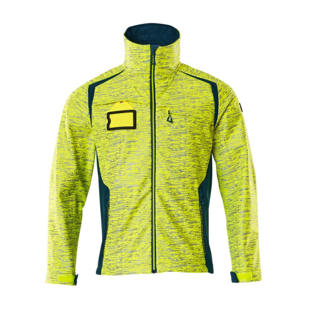 KURTKA SOFTSHELL MASCOT ACCELERATE SAFE 19202-291; ŻÓŁTY HI-VIS/CIEMNA PETROLOWY