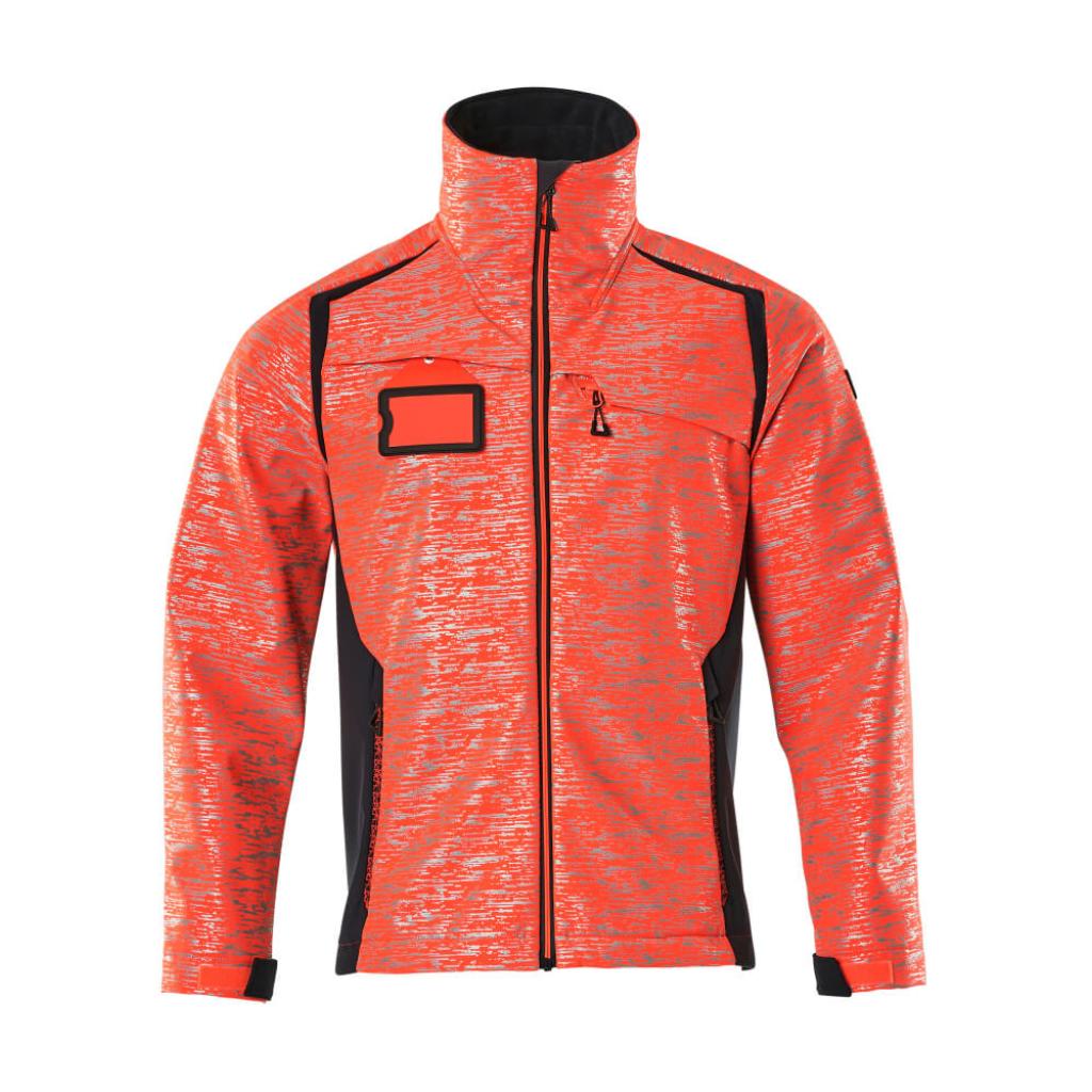 KURTKA SOFTSHELL MASCOT ACCELERATE SAFE 19202-291; CZERWIEŃ HI-VIS/CIEMNY GRANAT