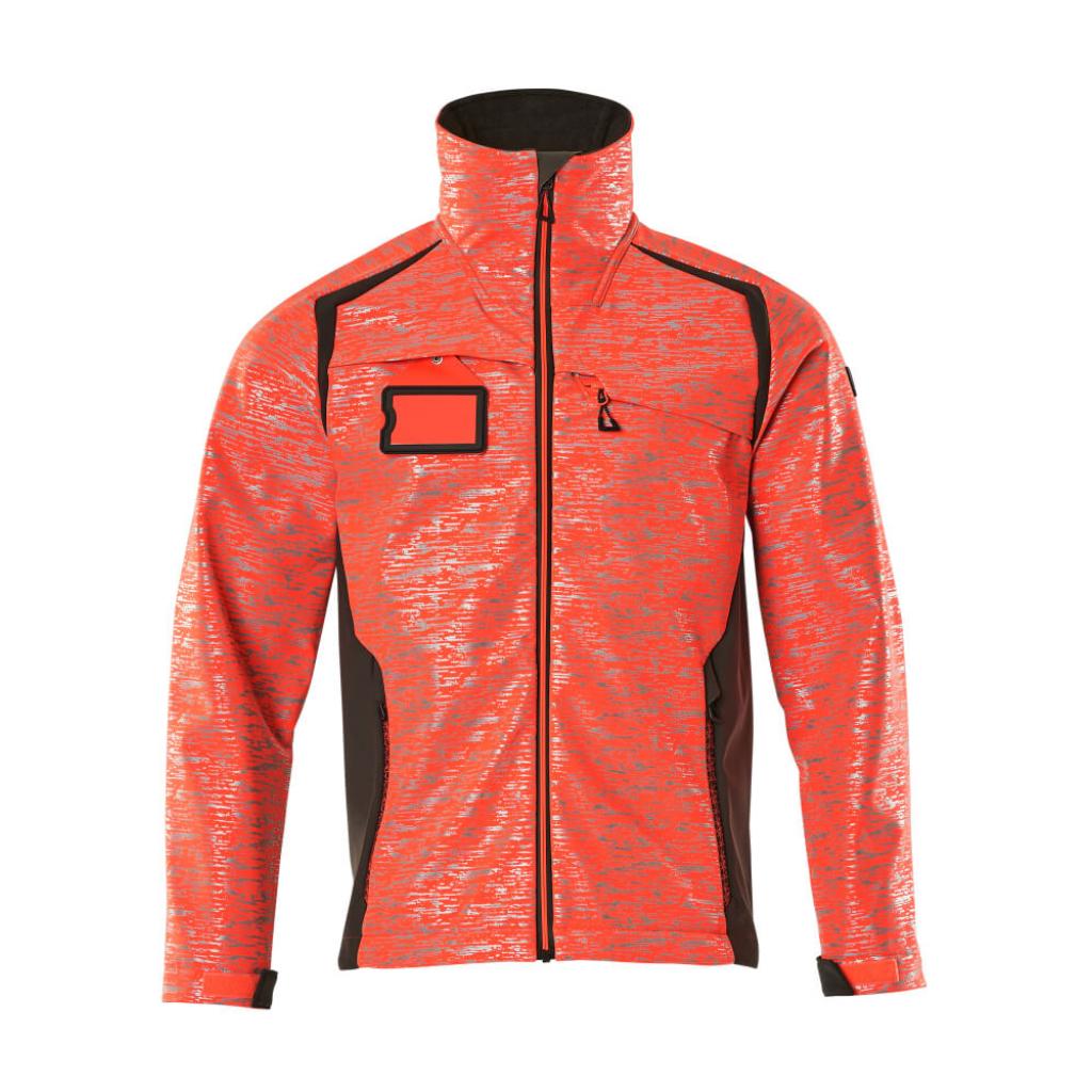 KURTKA SOFTSHELL MASCOT ACCELERATE SAFE 19202-291; CZERWIEŃ HI-VIS/CIEMNY ANTRACYT