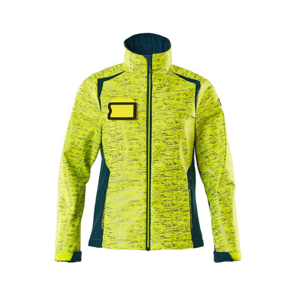 KURTKA SOFTSHELL MASCOT ACCELERATE SAFE 19212-291; ŻÓŁTY HI-VIS/CIEMNA PETROLOWY