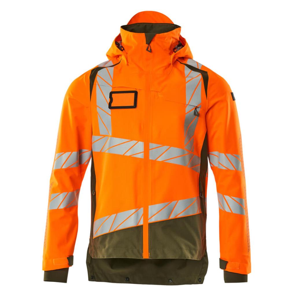 KURTKA MEMBRANOWA MASCOT ACCELERATE SAFE 19301-231; POMARAŃCZ HI-VIS/ZIELONY MECH