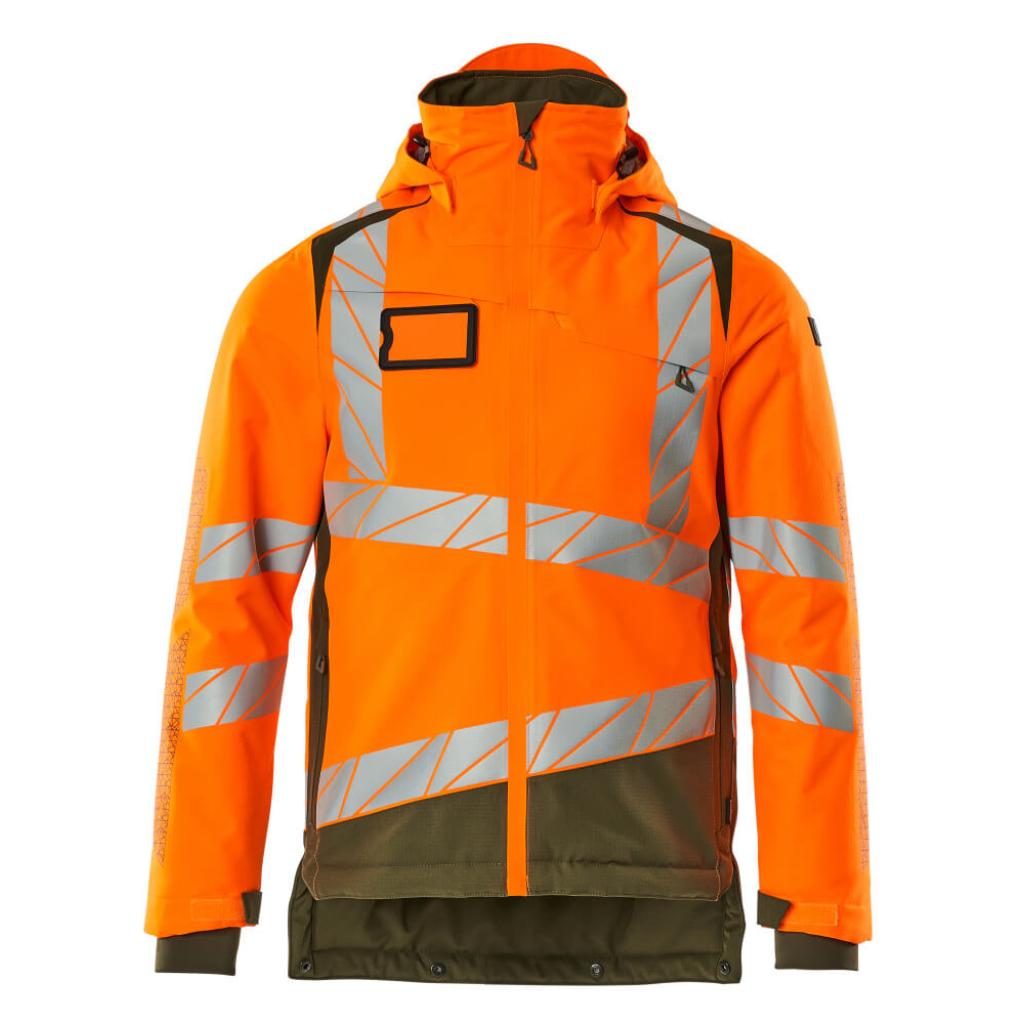 KURTKA ZIMOWA MASCOT ACCELERATE SAFE 19335-231; POMARAŃCZ HI-VIS/ZIELONY MECH