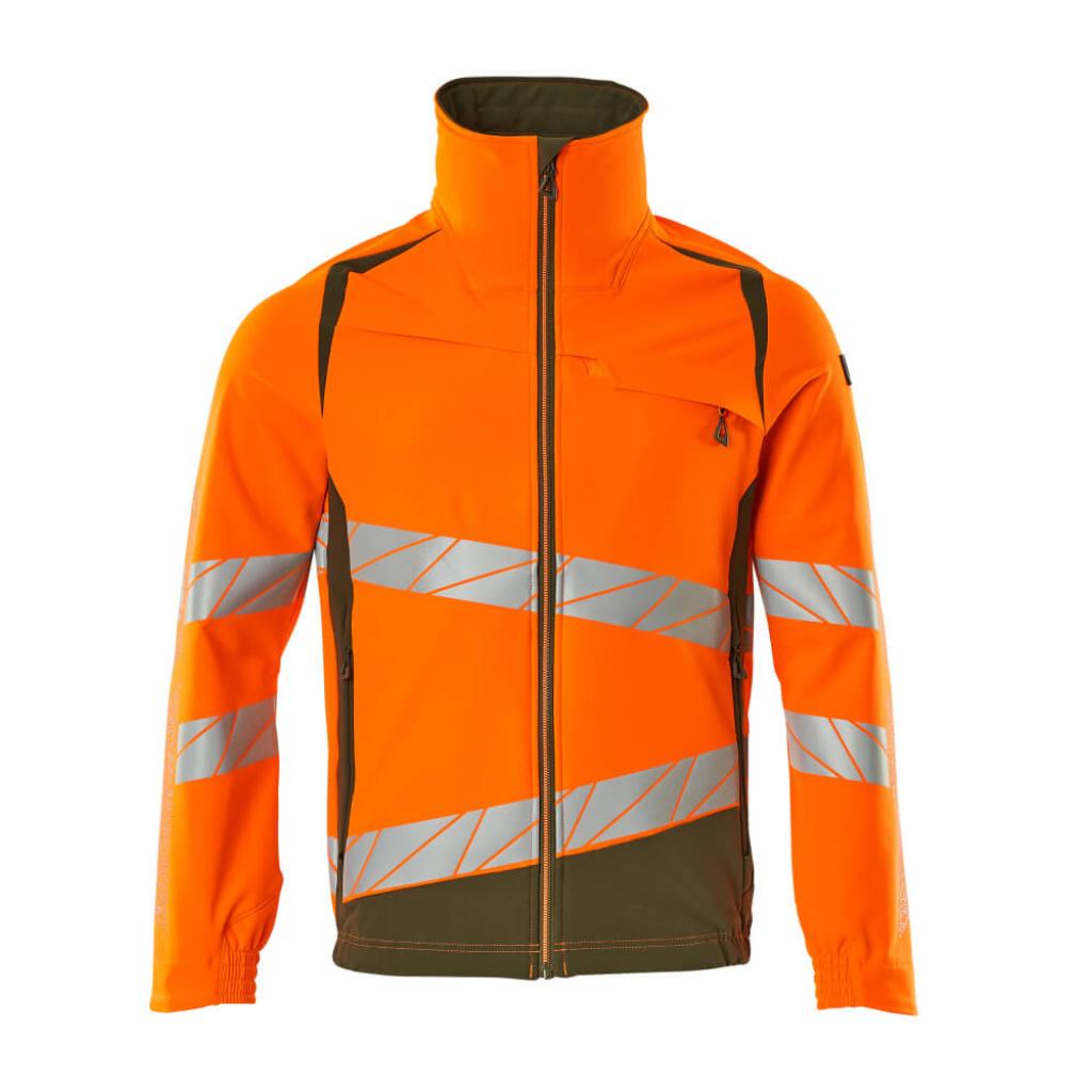 KURTKA MASCOT ACCELERATE SAFE 19009-511; POMARAŃCZ HI-VIS/ZIELONY MECH
