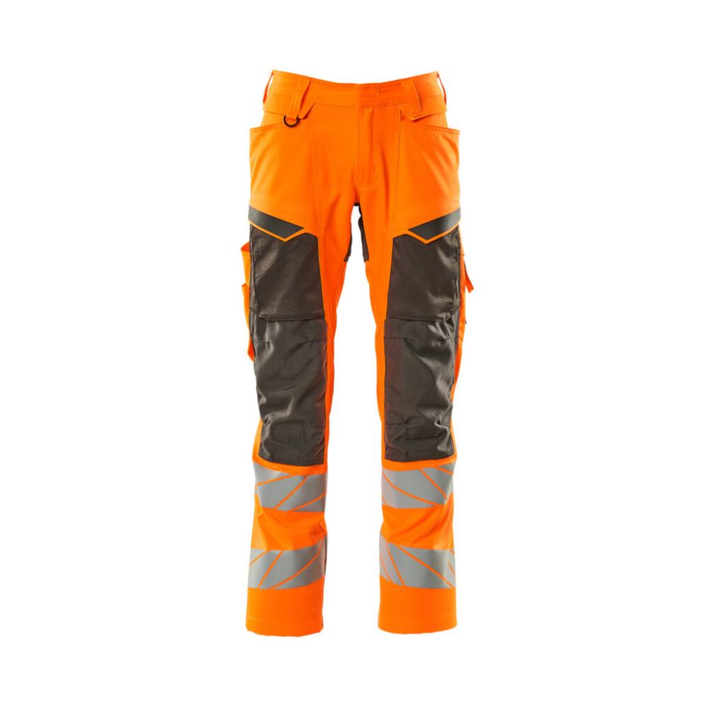 SPODNIE Z KIESZENIAMI NA KOLANACH MASCOT ACCELERATE SAFE 19579-236; POMARAŃCZ HI-VIS/CIEMNY ANTRACYT