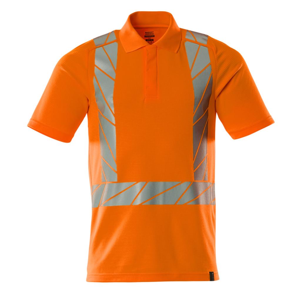 KOSZULKA POLO MASCOT ACCELERATE SAFE 22183-771; POMARAŃCZ HI-VIS