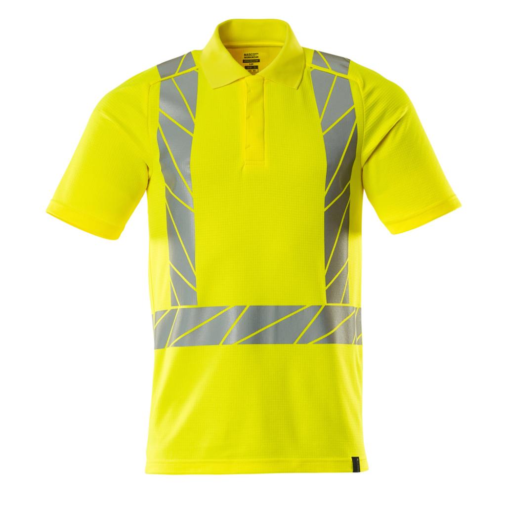 KOSZULKA POLO MASCOT ACCELERATE SAFE 22183-771; ŻÓŁTY HI-VIS