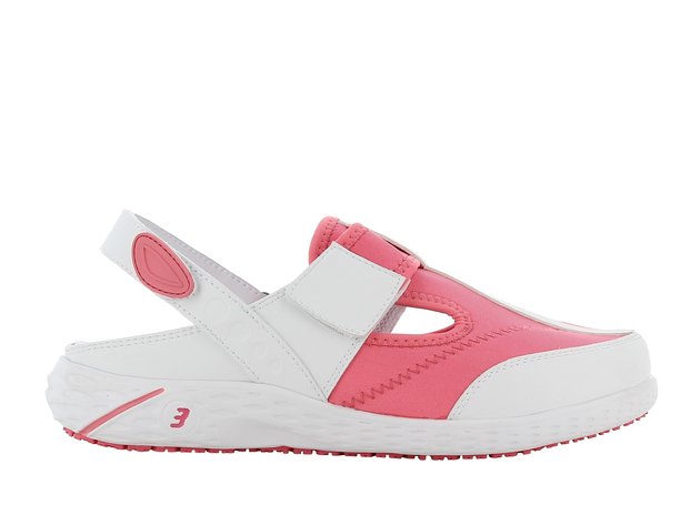 SANDAŁY Z ELASTYCZNEJ LYCRY SAFETY JOGGER ALIZA, OB, A, E, ESD, SRC, FUKSJA