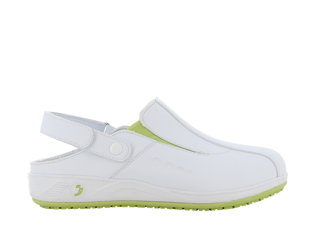 CHODAKI Z REGULOWANYM PASKIEM NA RZEP SAFETY JOGGER CARINNE, OB, E, A, ESD, SRC, JASNOZIELONY