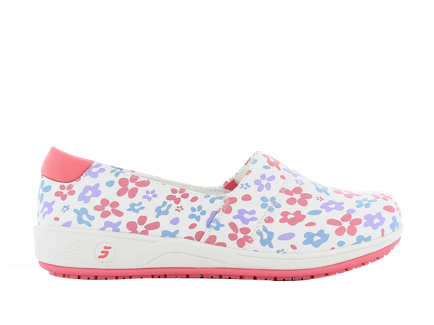 WYRAZISTY WYGLĄD, CZYSTY KOMFORT SAFETY JOGGER SOPHIE, O1, ESD, SRC, NADRUK FUKSJA