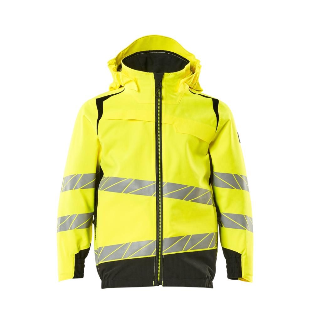 KURTKA MEMBRANOWA DLA DZIECI MASCOT ACCELERATE SAFE 19901-449; ŻÓŁTY HI-VIS/CZERŃ