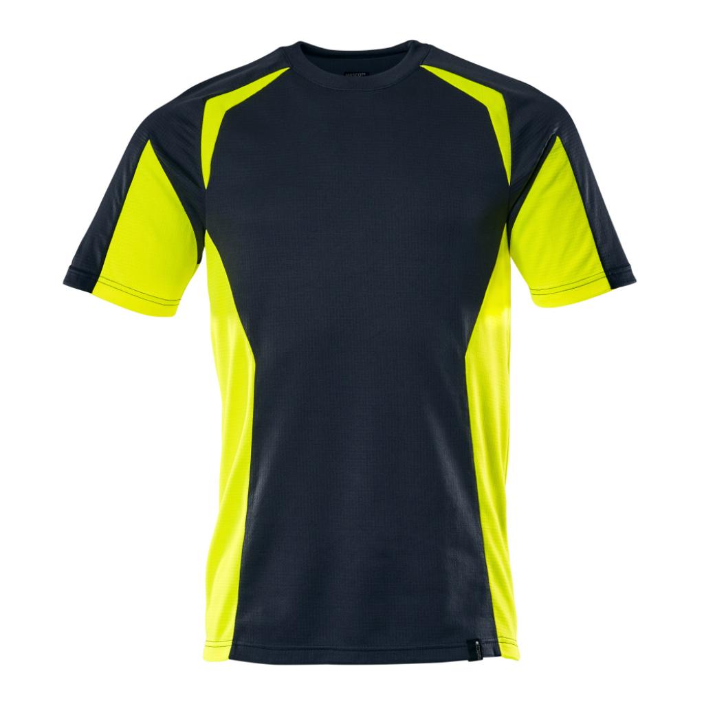 T-SHIRT MASCOT ACCELERATE SAFE 22082-771; CIEMNY GRANAT/ŻÓŁTY HI-VIS