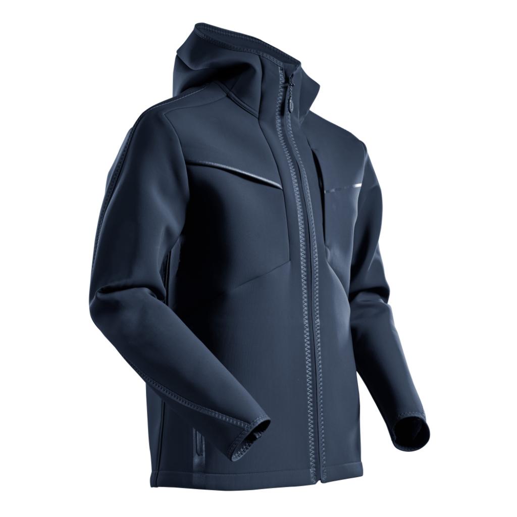 KURTKA SOFTSHELL Z KAPTUREM MASCOT CUSTOMIZED 22086-662; CIEMNY GRANAT