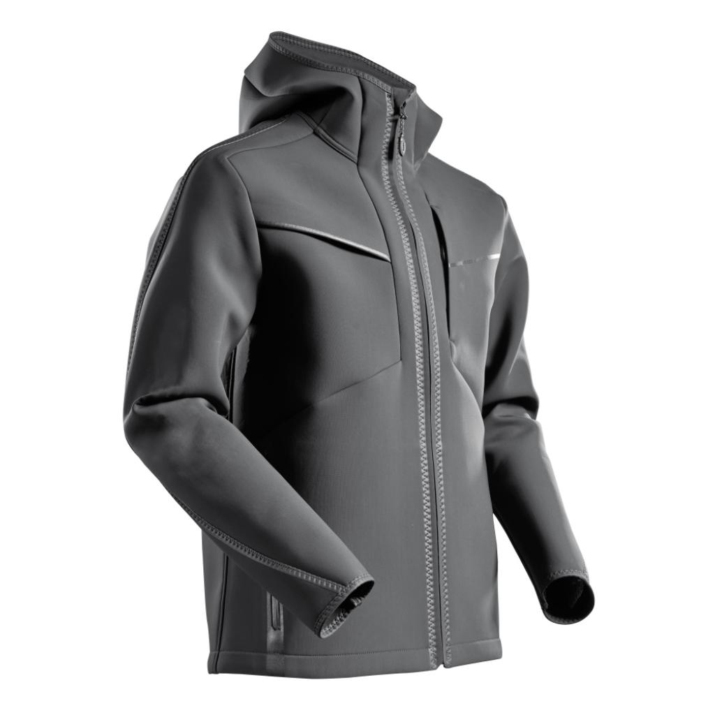 KURTKA SOFTSHELL Z KAPTUREM MASCOT CUSTOMIZED 22086-662; KAMIENNA SZAROŚĆ