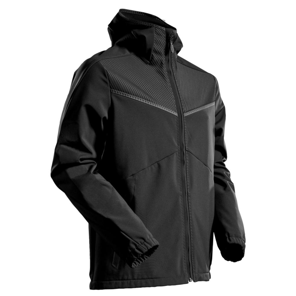 KURTKA SOFTSHELL Z KAPTUREM MASCOT CUSTOMIZED 22102-649; CZERŃ